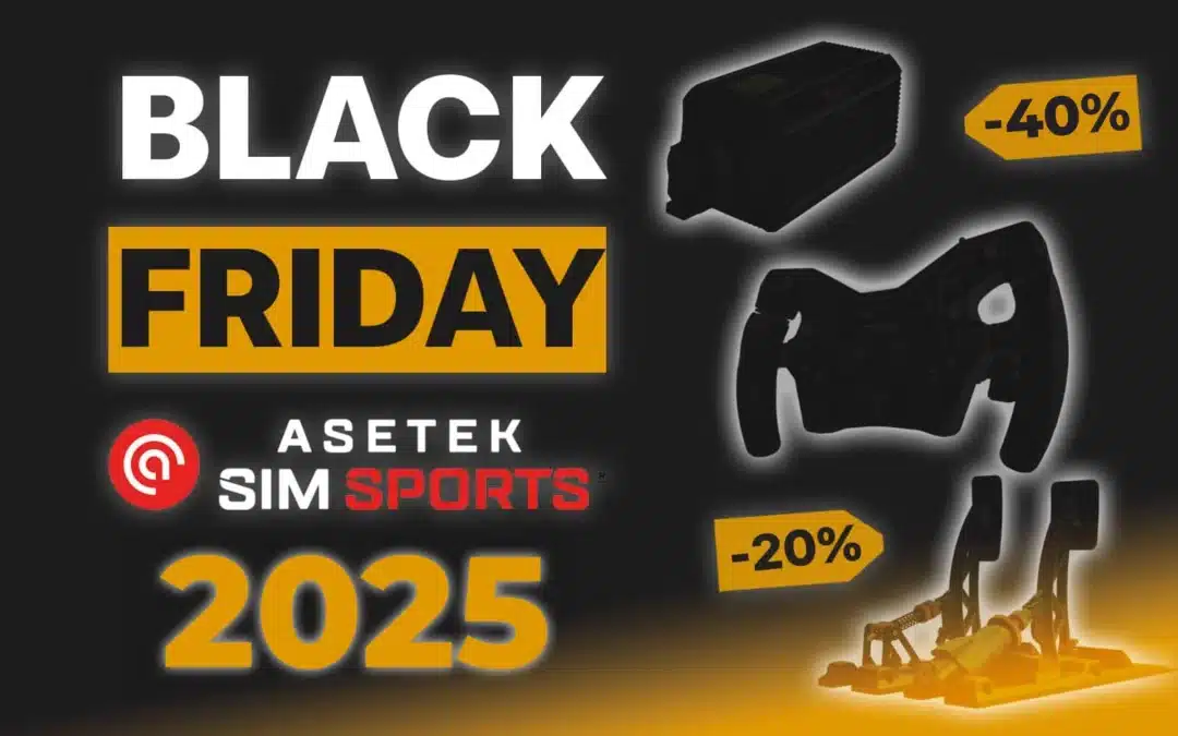 Black Friday Asetek Simsports 2025: Op til 45% rabat – KODE SRFR5
