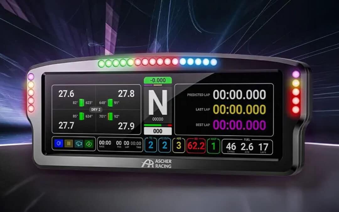 Ascher Racing afslører AR8 Dashboard: XXL-skærm på 8 tommer