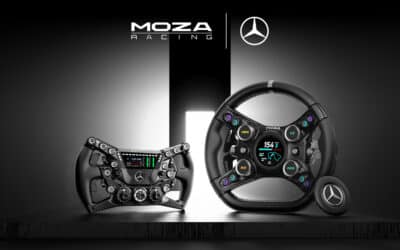 MOZA Gamescom 2026: Mercedes- og Ford-rat, MotoGP-motorcykel og AI